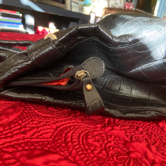 Pristine Michael Rovi Italian crocco embossed leather satchel - Picture 3 of 16